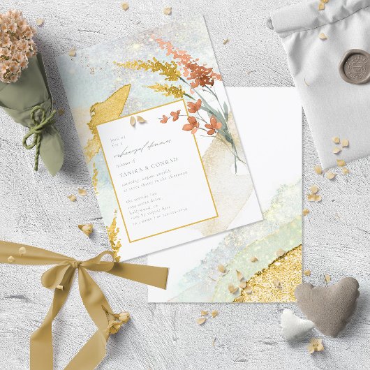 Wildblume Wedding Watercolor Probe Gold ID954