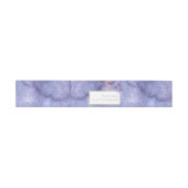 Wildblume Wedding Watercolor Texture Peri ID954 Einladungsbanderole (Flach)