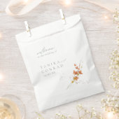 Wildblume Wedding Watercolor Welcome Gold ID954 Geschenktütchen (Ausgeschnitten)