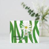 Wildblume Week Daisy Postkarte (Stehend Vorderseite)