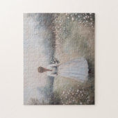 Wildblume "Weibchen in weißem Kleid" Puzzle (Vertikal)