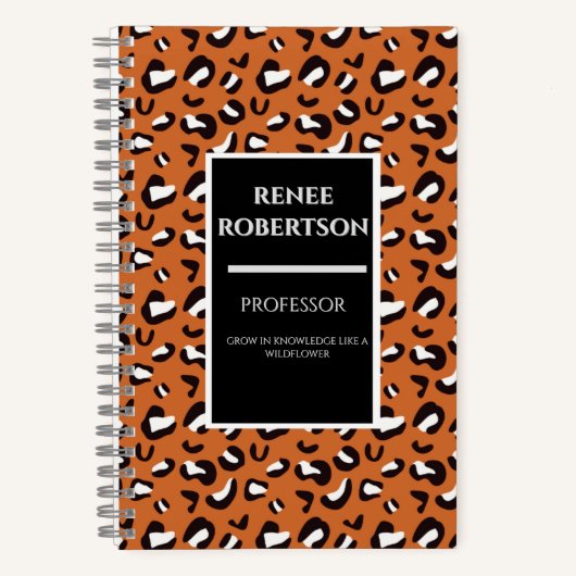 Wildblume Weisheit: Ein kühnes Notebook für wachse Notizblock (Vorderseite)