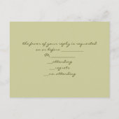 Wildblume weiß gekalktes Holz Französische Hochzei Einladungspostkarte (Rückseite)