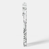 Wildblume Weiß und Schwarz Personalisiert Case-Mate iPhone Hülle (Rückseite / Links)