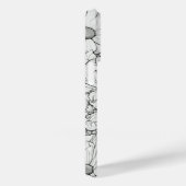 Wildblume Weiß und Schwarz Personalisiert Case-Mate iPhone Hülle (Rückseite / Rechts)