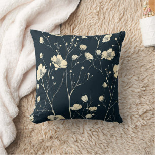 Wildblume werfen Kissen, blumengeschmückte Kissen, Kissen