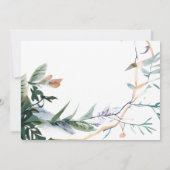 Wildblume Whimsical Boho Greenerity Wedding Save The Date (Rückseite)