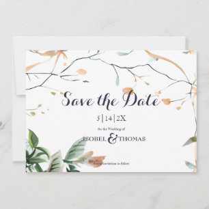 Wildblume Whimsical Boho Greenerity Wedding Save The Date