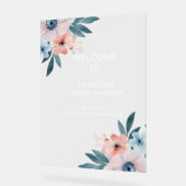 Wildblume Whimsical Brautparty Willkommen Acrylschild (Winkel)