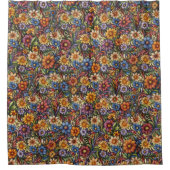 Wildblume Whimsy Duschvorhang (Vorderseite)
