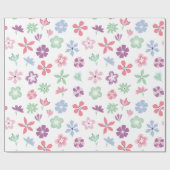 Wildblume Whimsy Floral Pattern Geschenkpapier (Flach)