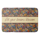 Wildblume Whimsy Lasse Ihre Träume Blossom Badematte (Vorderseite)