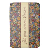 Wildblume Whimsy Lasse Ihre Träume Blossom Badematte (Vorderseite Vertikal)
