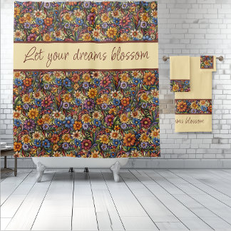 Wildblume Whimsy Lasse Ihre Träume Blossom Duschvorhang