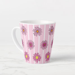 Wildblume Whimsy pink und White Daisies Milchtasse