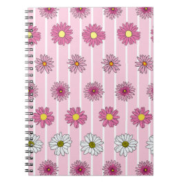 Wildblume Whimsy pink und White Daisies Notizblock