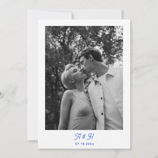 Wildblume Whimsy Series Einladung zur Hochzeit (Rückseite)