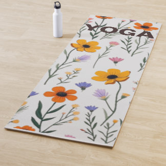 Wildblume Whimsy - Weiches Wiesenmuster Yogamatte