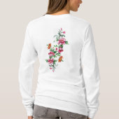 Wildblume Whisper Design für T - Shirt (Rückseite)