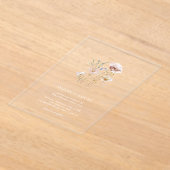 Wildblume Whispers Akryllische Hochzeitseinladung Acryleinladungen (Ablage )