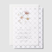 Wildblume Whispers Vellum Wedding Einladung (Versetzt (Einladung))