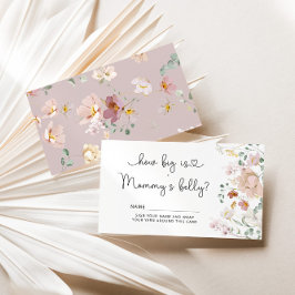 Wildblume, wie groß die Bauchschutzkarte von Mama Begleitkarte