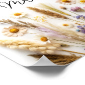 Wildblume Wie viele Kisses Brautparty Game Poster (Ecke)