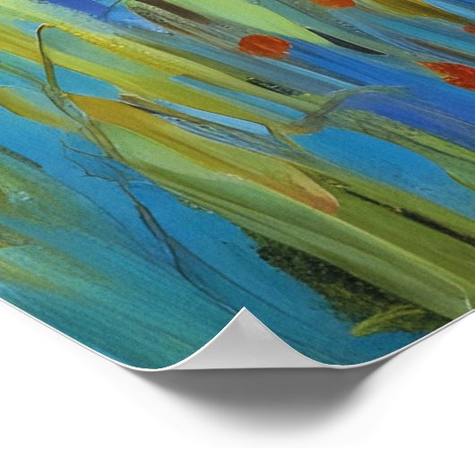 Wildblume Wiese am Havel Poster (Ecke)