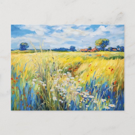 Wildblume Wiese am Havel Postkarte (Vorderseite)