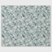 Wildblume Wiese, Aquarellboho Wilde Blume, vorher Geschenkpapier (Flach)