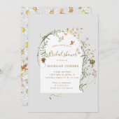 Wildblume Wiese Blumenladen Einladung (Vorne/Hinten)