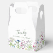 Wildblume Wiese Blumenstrauß Kunst Hochzeit Geschenkschachtel (Geöffnet)