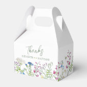 Wildblume Wiese Blumenstrauß Kunst Hochzeit Geschenkschachtel (Vorderseite)