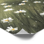 Wildblume Wiese Frühjahrsmalerei Blume Poster (Ecke)