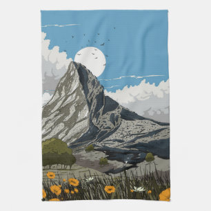 Wildblume Wiese Geschirrtuch