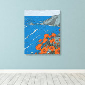 Wildblume Wiese Landschaft Leinwanddruck (Insitu (Holzboden))