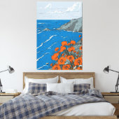 Wildblume Wiese Landschaft Leinwanddruck (Insitu (Schlafzimmer))