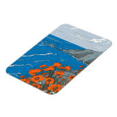 Wildblume Wiese Landschaft Magnet (Linke Seite)