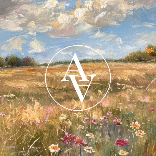 Wildblume Wiese Landschaft Malerei Impressionismus Poster