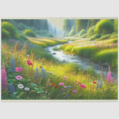 Wildblume Wiese Landschaft Seidenpapier (Vorderseite)
