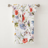 Wildblume Wiese mit Pflücken Badhandtuch Set (Insitu)