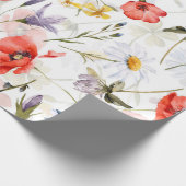 Wildblume Wiese mit Pflücken Geschenkpapier (Ecke)