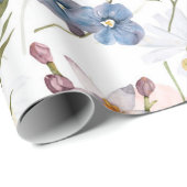 Wildblume Wiese mit Pflücken Geschenkpapier (Rolleneckpunkt)