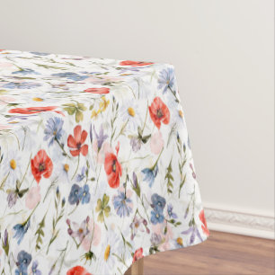 Wildblume Wiese mit Pflücken Tischdecke