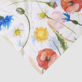 Wildblume Wiese mit Pflücken und Kornblumen Seidenpapier (Detail)