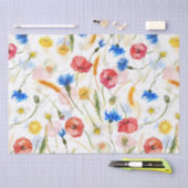 Wildblume Wiese mit Pflücken und Kornblumen Seidenpapier (Handwerk)