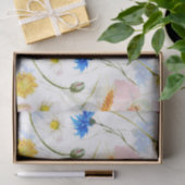 Wildblume Wiese mit Pflücken und Kornblumen Seidenpapier (Geschenk)