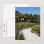 Wildblume Wiese Neapel Botanischer Garten Florida Postkarte (Vorne/Hinten)