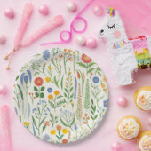 Wildblume-Wiese Pappteller (Party)