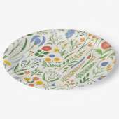 Wildblume-Wiese Pappteller (Schrägansicht)